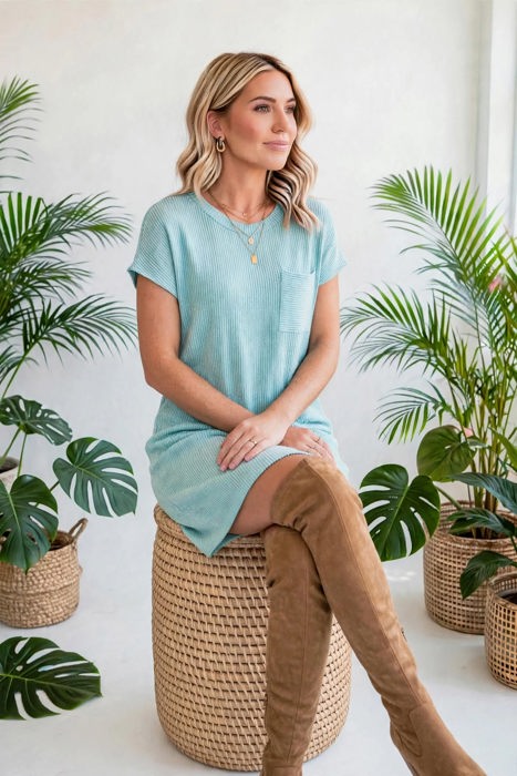 Ribelle Front Pocket Midi Dress | S-XL