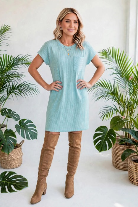 Ribelle Front Pocket Midi Dress | S-XL