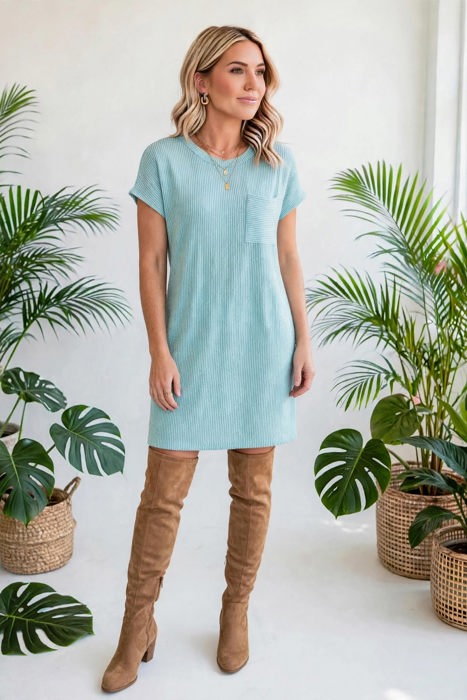 Ribelle Front Pocket Midi Dress | S-XL