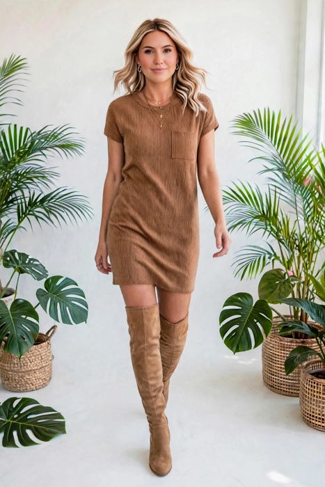 Ribelle Front Pocket Midi Dress | S-XL