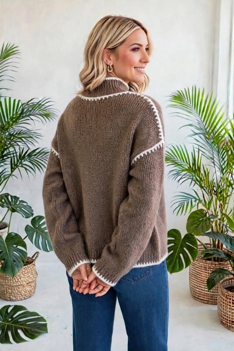 Sculpted Ease Drop Shoulder Sweater | S-XL