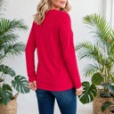  COTTON V-Neck Long Sleeve Top | S-XL