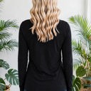  COTTON V-Neck Long Sleeve Top | S-XL