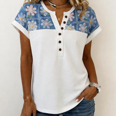 Floral Print Harmony Chic Blouse | S-XL