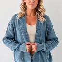  Mineral Wash Patchwork Open Knit Cardigan | S-XL