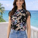 Luxe Floral Lace Sleeve Blouse | Free Shipping