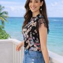  Luxe Floral Lace Sleeve Blouse | Free Shipping