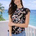  Luxe Floral Lace Sleeve Blouse | Free Shipping