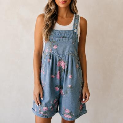 Daisy Drift Denim Shortalls | S-XL