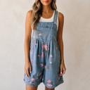  Daisy Drift Denim Shortalls | S-XL