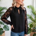  Dreamy Floral Lace Sleeve Blouse | S-XL