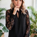  Dreamy Floral Lace Sleeve Blouse | S-XL