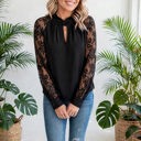  Dreamy Floral Lace Sleeve Blouse | S-XL