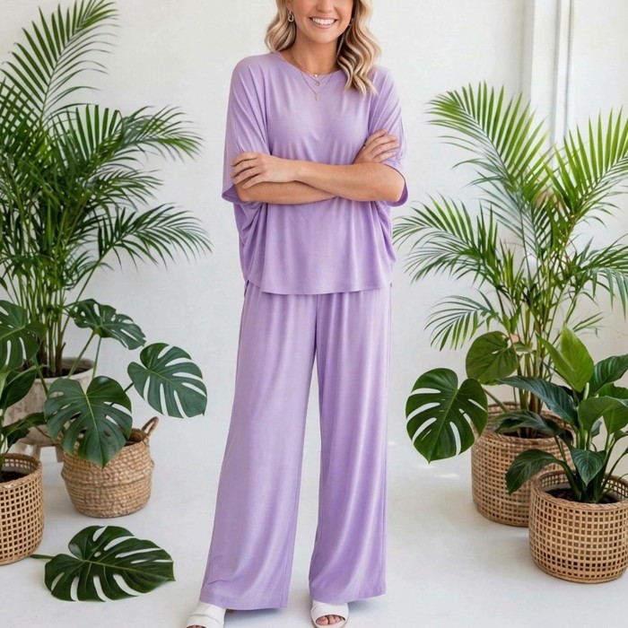 Dear Scarlett Wrinkle Free  Inspired Travel Coastal Two Piece Set | S-3X