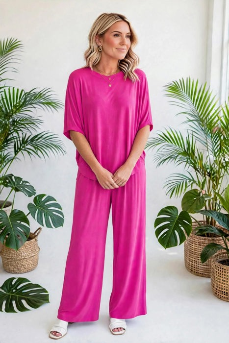 Dear Scarlett Wrinkle Free  Inspired Travel Coastal Two Piece Set | S-3X