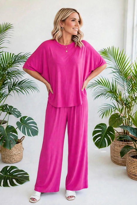 Dear Scarlett Wrinkle Free  Inspired Travel Coastal Two Piece Set | S-3X