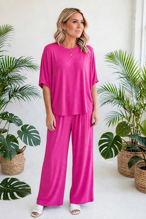 Dear Scarlett Wrinkle Free  Inspired Travel Coastal Two Piece Set | S-3X