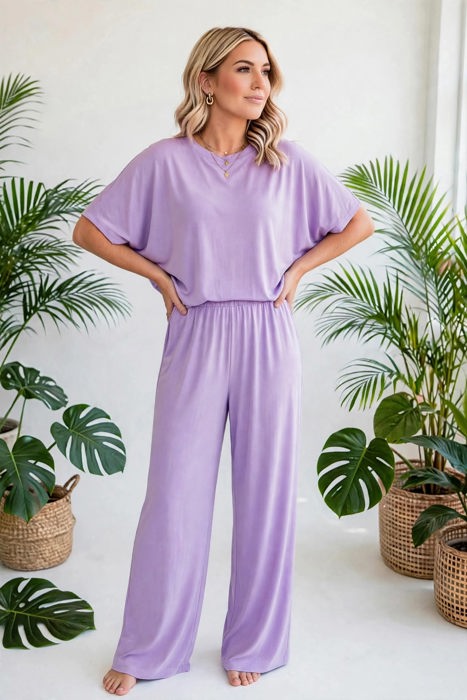 Dear Scarlett Wrinkle Free  Inspired Travel Coastal Two Piece Set | S-3X