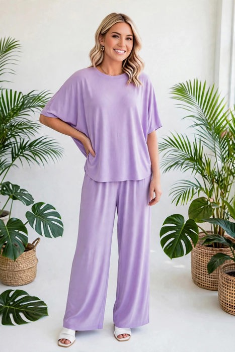 Dear Scarlett Wrinkle Free  Inspired Travel Coastal Two Piece Set | S-3X