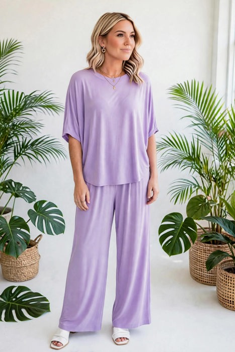 Dear Scarlett Wrinkle Free  Inspired Travel Coastal Two Piece Set | S-3X
