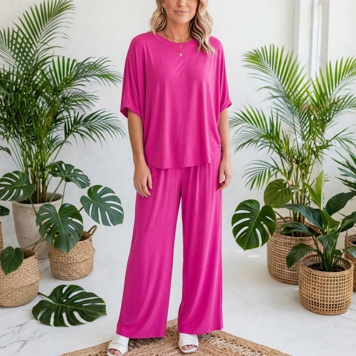 Dear Scarlett Wrinkle Free  Inspired Travel Coastal Two Piece Set | S-3X