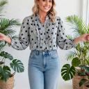  Polka & Stripe Style Shift Top | S-XL
