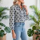  Polka & Stripe Style Shift Top | S-XL