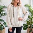  Noir Leopard Luxe Drawstring Hoodie | S-XL