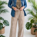  Gingham Plaid Tie-Waist Pants | S-XL