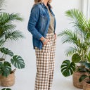  Gingham Plaid Tie-Waist Pants | S-XL