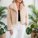  Luxe Faux Fur Coat With Pockets