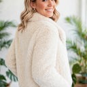  Luxe Faux Fur Coat With Pockets