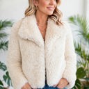  Luxe Faux Fur Coat With Pockets
