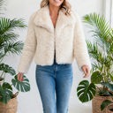  Luxe Faux Fur Coat With Pockets