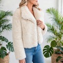  Luxe Faux Fur Coat With Pockets