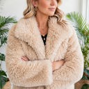  Luxe Faux Fur Coat With Pockets