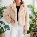  Luxe Faux Fur Coat With Pockets