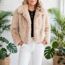  Luxe Faux Fur Coat With Pockets