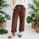  Roar Haven Leopard Drawstring Elastic Waist Pants | S-XL