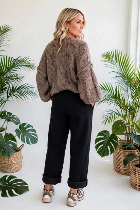 Roar Haven Leopard Drawstring Elastic Waist Pants | S-XL