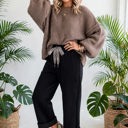  Roar Haven Leopard Drawstring Elastic Waist Pants | S-XL