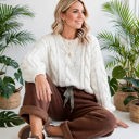  Roar Haven Leopard Drawstring Elastic Waist Pants | S-XL