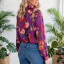  Graffiti Puff Sleeve Blouse | Free Shipping