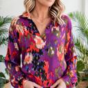  Graffiti Puff Sleeve Blouse | Free Shipping