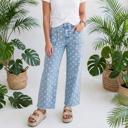  Polka Dot Slim Fit Denim Jeans