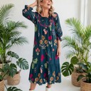  Bloom Belle 7/8 Sleeve Midi Dress | S-XL