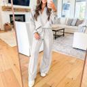  Polo V-Neck Pullover & Drawstring Pants Set | S-XL
