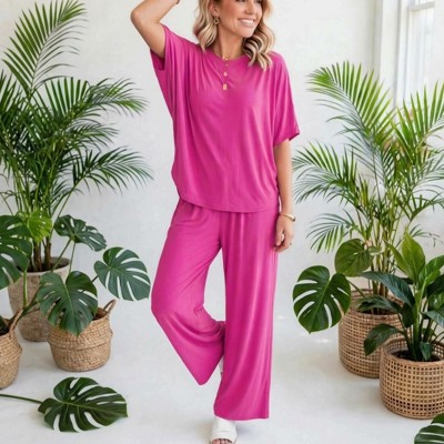 Dear Scarlett Wrinkle Free  Inspired Travel Coastal Two Piece Set | S-3X