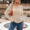  Crochet Open-Knit Sweater Top | S-XL