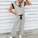  Lace Trim V-Neck Tank & Wide Leg Pants Set | S-XL